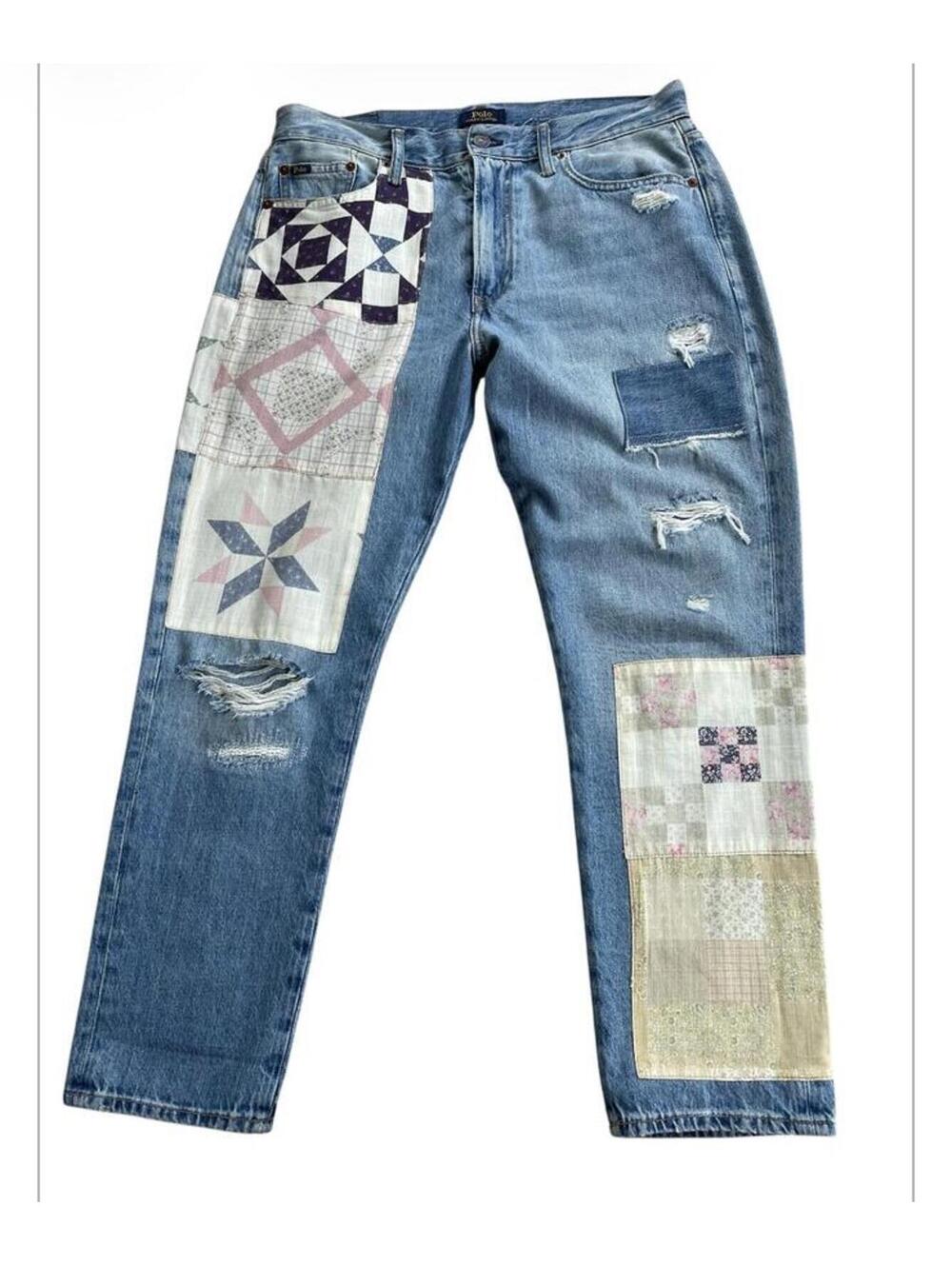 Polo Ralph Lauren Avery Patchwork Boyfriend Jeans- Size 29 NWOT
